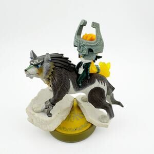 Nintendo Zelda Amiibo Wolf Link Midna Twilight Princess Figurine Collectible